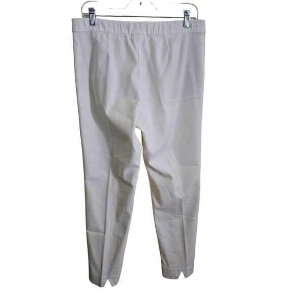 J. Jill White Pull On Essential Slim Ankle Pants Size 10 - Picture 3 of 8